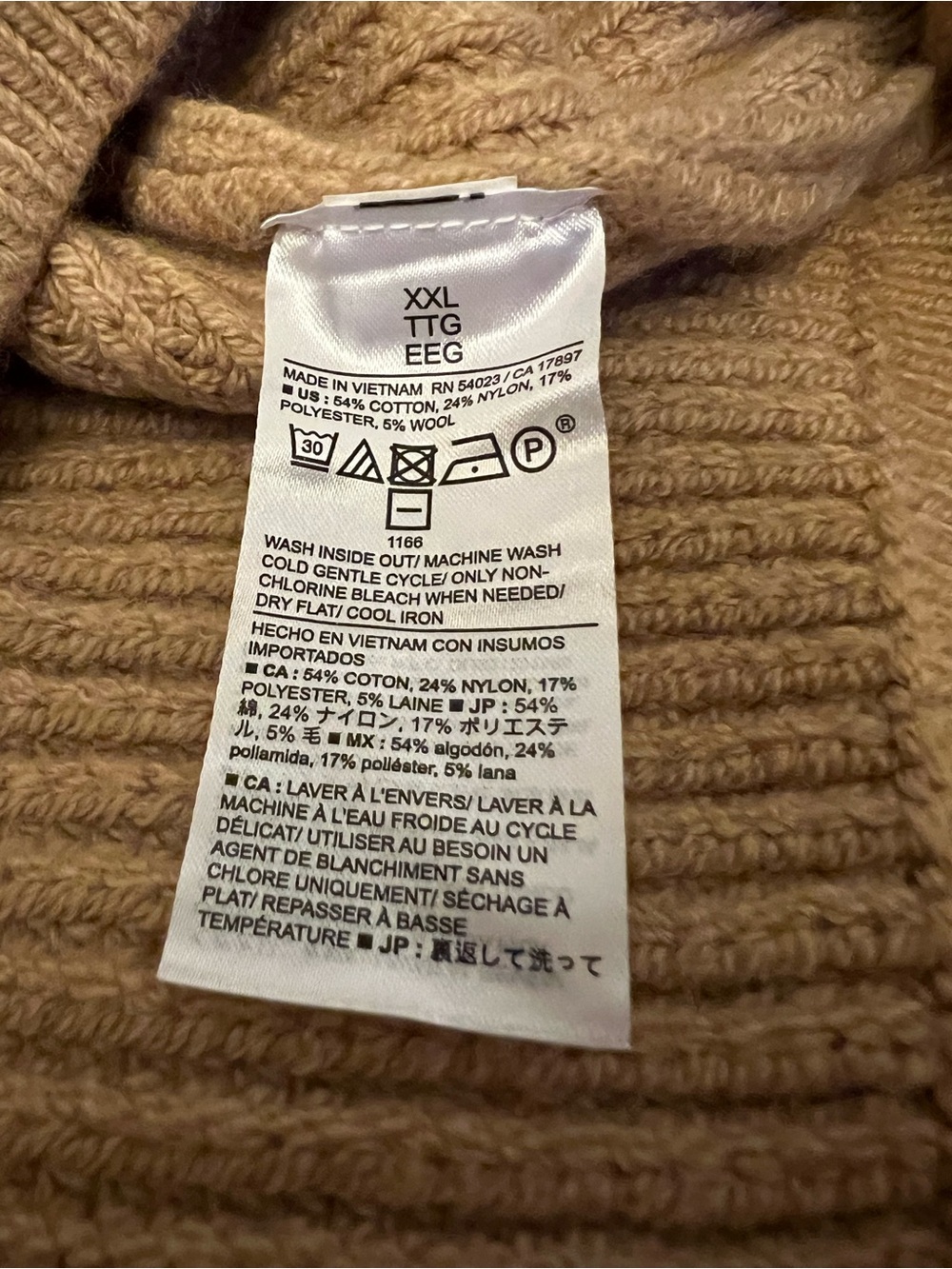 Banana Republic Women's Cable Knit Crewneck Sweater - Camel Brown - Picture 6 of 6